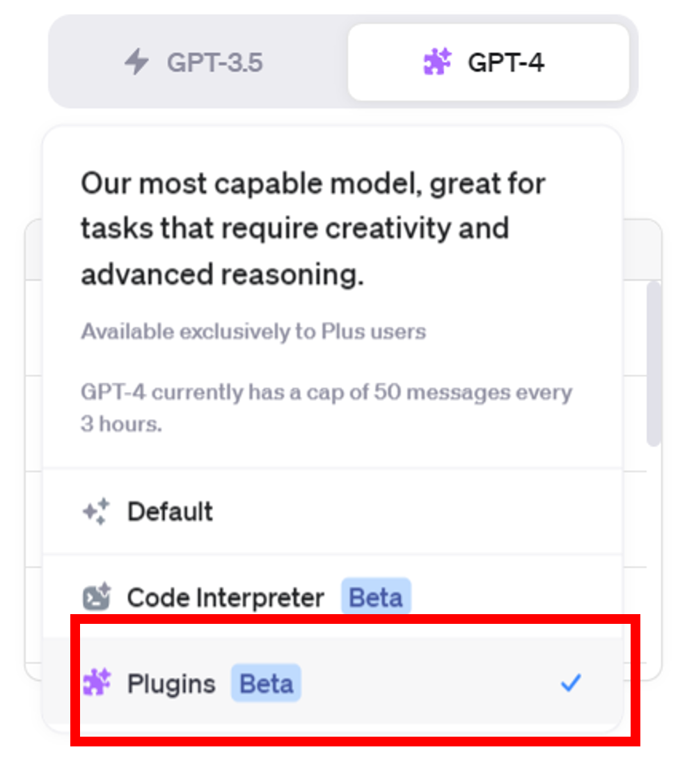 ChatGPTプラグインの使い方3