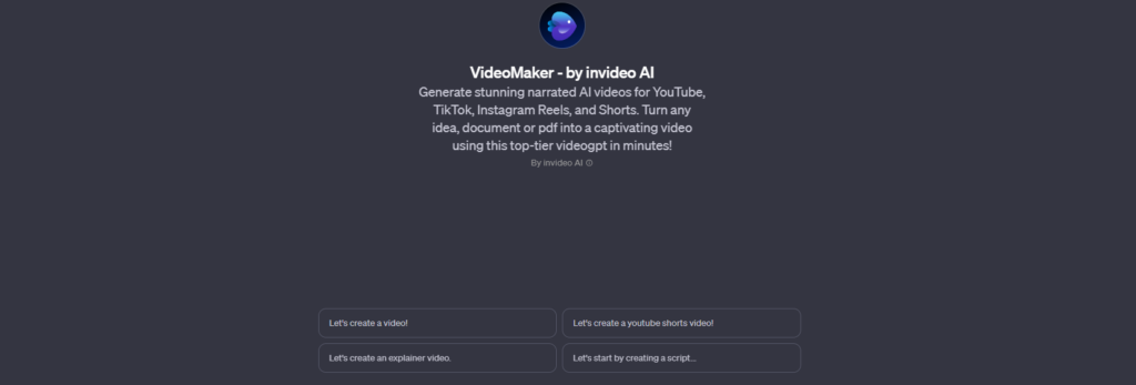 TOP7.VideoMaker - by invideo AI(動画生成)