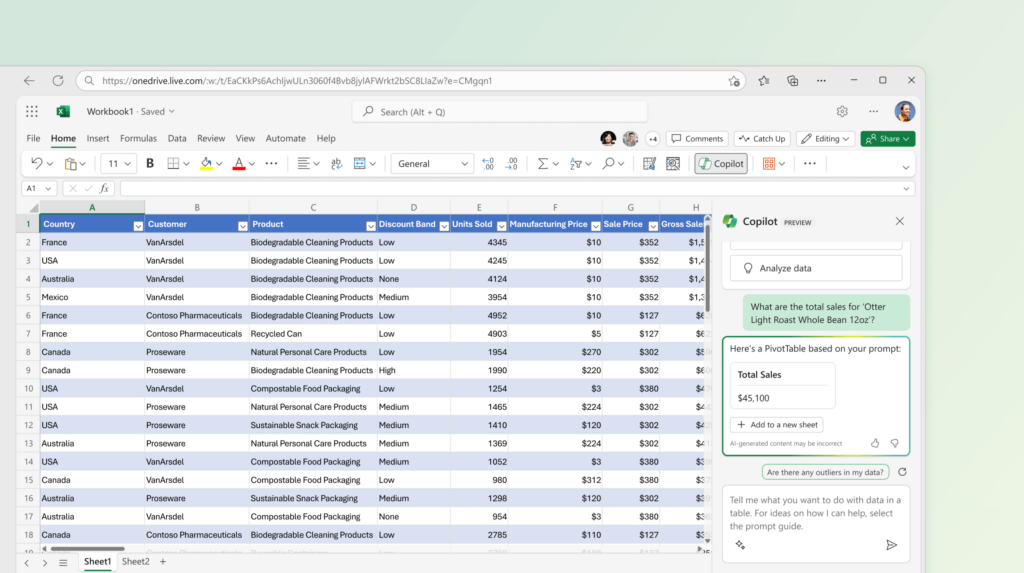Copilot for Microsoft 365のExcel活用2